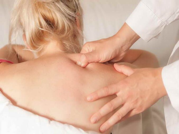 Masaje con tóraxosteocondrosis