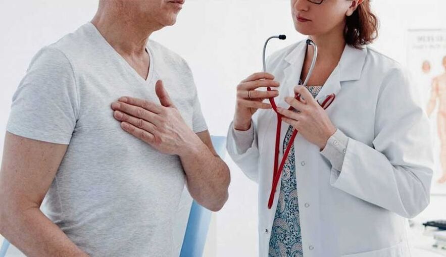 Sensaciones dolorosas en el corazón con osteocondrosis torácica.